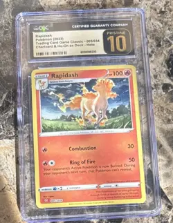 CGC PRISTINE 10 Rapidash Holo Pokemon TCG Classic Charizard and Ho-Oh ex Deck - Image 1