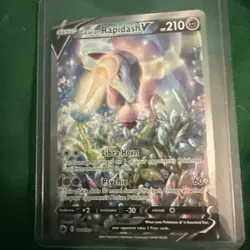 Galarian Rapidash V Alternate Full Art 168/198 Near Mint Swsh06 Pokemon Tcg - Image 1