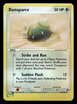 Pokemon Dunsparce Common Sandstorm 60/100 LP Reverse Holo - Image 1