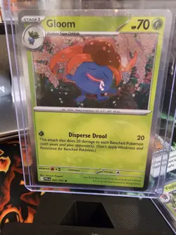 Oddish 001 + Gloom 002 + Vileplume 003 Pokemon Phantasmal Flames Cosmos Holo Set - Image 2