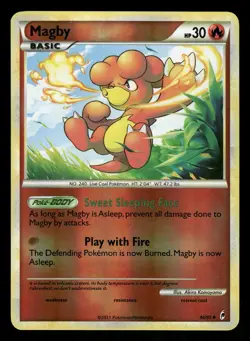 Pokemon Magby Uncommon Call of Legends 46/95 LP Reverse Holo - Image 1