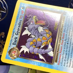 Pokemon Dark Gyarados 8/82 WotC Team Rocket Prerelease Holo SWIRL Promo NM MINT - Image 4