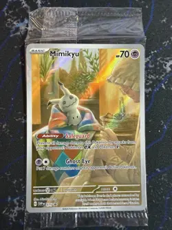 Sealed Pokemon TCG Mimikyu 075 Sv: Scarlet & Violet Paldean Fates ETB Promo - Image 1