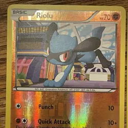 2 Lucario 80/113 & 2 Riolu 79/113 2013 Legendary Treasures Reverse Holo Pokemon - Image 3