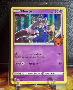 Pokemon Mewtwo 056/172 Halloween Trick or Trade 2022 Holo Rare NM - Image 1