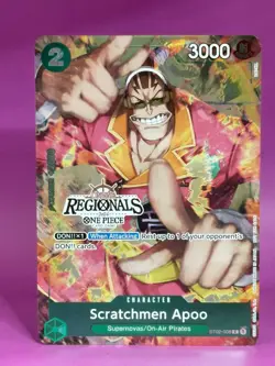 Regionals 2024 Promo ST02-008 C SCRATCHMEN APOO One Piece - Image 1