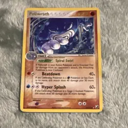 Poliwrath EX Hidden Forces 11/115 Pokemon TCG Stage 2 Card 2005 English - Image 2