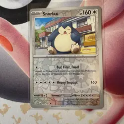 136/167 SNORLAX REVERSE HOLO TWILIGHT MASQUERADE POKEMON CARD - Image 1