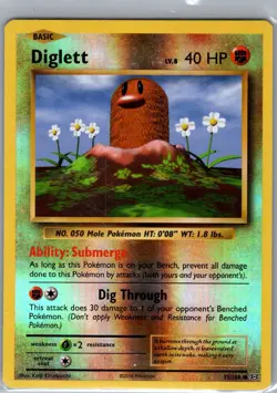 Diglett 55/108 Reverse Holo XY - Evolutions - Pokemon Card - NM - Image 1