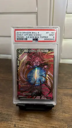 Godly Aptitude SSG Son Goku P-164 PR Promo PSA 9 Dragon Ball Card - Image 1