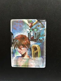 Gundam TCG Resource Card RP-001 Alt Art Non Foil Beta English Promo GenCon 2025 - Image 1