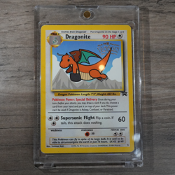 1999 Dragonite #5 Black Star Promo Card - First Pokemon Movie - Ungraded - Image 1