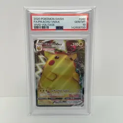 PSA 10 - Pikachu VMAX 044/185 Vivid Voltage Ultra Rare Pokemon Card - Image 1