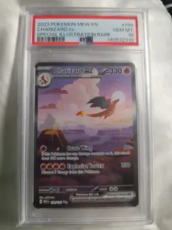 Pokemon TCG Charizard EX Scarlet & Violet 151 Card Sir 199/165 PSA 10 - Image 1