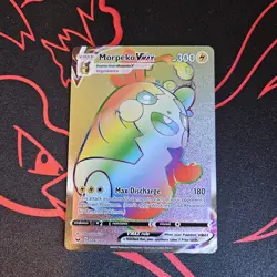 Morpeko VMAX (Secret) 204/202 Sword & Shield Base Set NM Pokemon Card TCG - Image 1