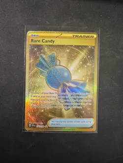 Pokemon TCG SV Base Set Rare Candy Trainer Card 256/198 Hyper Rare One Owner - Image 3