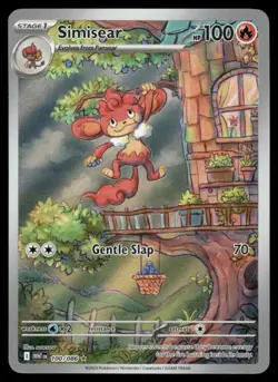 Pokemon Cards Simisear 100/086 White Flare Illustration Rare NM - Image 1