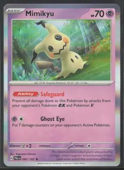 Mimikyu Rare SV02: Paldea Evolved 097/193 NM Holo Pokemon Card - Image 1