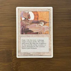 Spirit Link MP Fourth Edition 1995 MTG Magic the Gathering Card TCG - Image 1