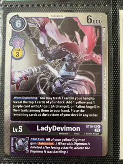 LadyDevimon (Alternate Art) ST10-12 R Digimon Card Game NM - Image 1