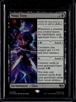 Ninja Teen - 67 - Foil - TMT - NM - MTG Magic the Gathering - Image 1