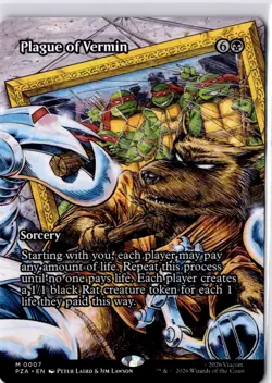 Plague of Vermin (Borderless) TMNT Source Material Regular NM M 0007 - Image 1