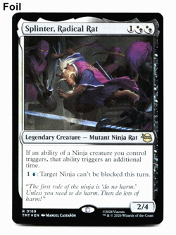 Splinter, Radical Rat (FOIL) - [Teenage Mutant Ninja Turtles] MTG TMT 0169 ⚪💀 - Image 1