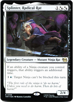 Splinter, Radical Rat (FOIL) - [Teenage Mutant Ninja Turtles] MTG TMT 0169 ⚪💀 - Image 2