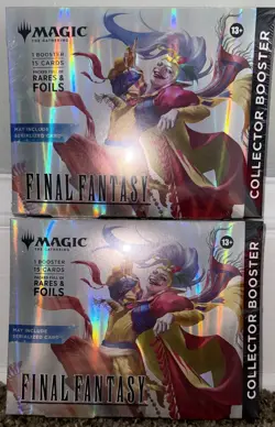 Magic The Gathering Final Fantasy Collector Booster Omega Pack 2X New Sealed - Image 1