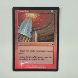 MTG FLAME RIFT (FOIL) Nemesis common in LP condition - Image 1