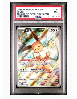 Eevee 173 Promo PSA 9 2025 Pokemon Prismatic Evolutions ETB Promo (#5) - Image 1