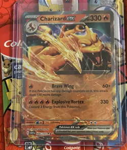 Pokemon TCG Charizard EX Obsidian Flames 006/165 Holo Double Rare Near Mint - Image 1