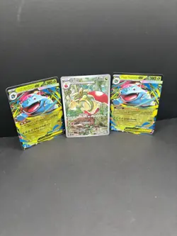 Pokemon Mega Venusaur EX Lot + Scyther Art Rare Holo Cards - Image 1