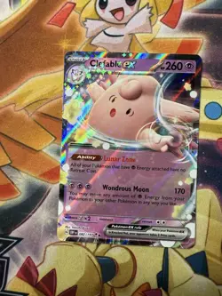 Clefable ex 082/197 Ultra Rare Pokemon Obsidian Flames NM - Image 1