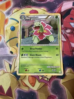 2010 Pokemon Heartgold and Soulsilver 26 Meganium Holo Cosmos - Image 1