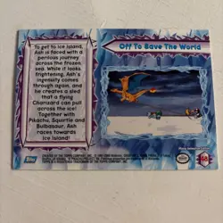 Off To Save The World 48 Topps Pokemon 2000 Movie - Image 2