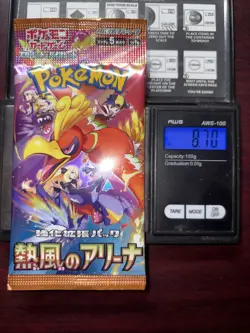 Heavy 8.70g Pokemon Sealed Heat Wave Arena Japanese Booster Pack - Image 1
