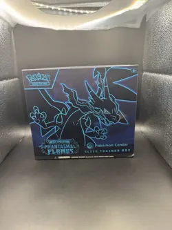 Pokemon Center Exclusive ETB Mega Evolution Phantasmal Flames Elite Trainer Box - Image 1