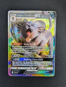 Pokemon TCG Alolan Persian GX 129/236 Sun & Moon Cosmic Eclipse - Image 1