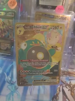 Iono's Bellibolt EX 188/159 Gold Hyper Rare Pokemon TCG Journey Together - Image 1