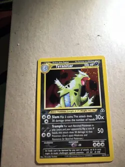 Pokemon Neo Discovery 1st Edition Tyranitar 12/75 Holo Stage 2 Pokemon NM - Image 1