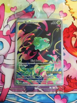 2025 Pokemon Mega Evolution #133 Bulbasaur Illustration Rare Stamped Sealed - Image 2