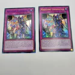 Yugioh 2x Magicians' Combination (Blue, Gold) LDS3-EN099 Near Mint 1st Edition - Image 1