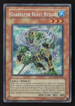 Gladiator Beast Retiari Secret Rare Crossroads of Chaos CSOC-EN086 NM - Image 1