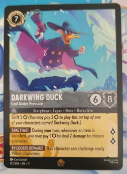 Disney Lorcana Darkwing Duck - Cool Under Pressure 192/204 Winterspell Regular - Image 1