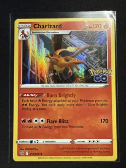 2022 Charizard 10/78 Pokemon GO Stamp Set Holo Rare Pokemon Card TCG - Image 1