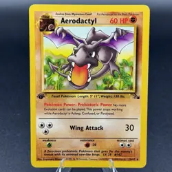 Aerodactyl - 16/62 - Pokemon Fossil 1st Edition Rare Card WOTC - Image 1
