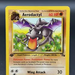 Aerodactyl - 16/62 - Pokemon Fossil 1st Edition Rare Card WOTC - Image 2