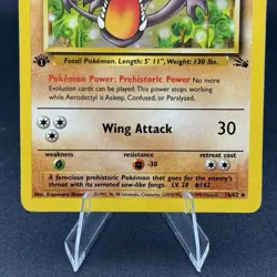 Aerodactyl - 16/62 - Pokemon Fossil 1st Edition Rare Card WOTC - Image 3
