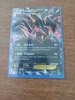 Pokemon TCG Yveltal EX Holofoil Holo Ultra Rare Card 79/146 NM Condition - Image 3